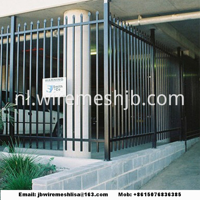 Black Color Zinc Steel Wrought Iron Fence